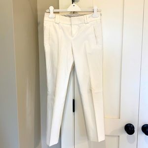 Banana Republic white cropped pants, size 0